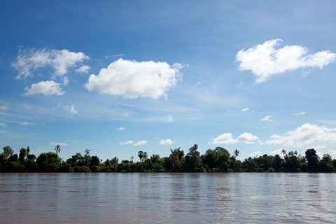 Mekong nahe der Don-Khong-Insel (Laos)