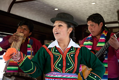 Traditionelle Musikgruppe (Puno, Peru)